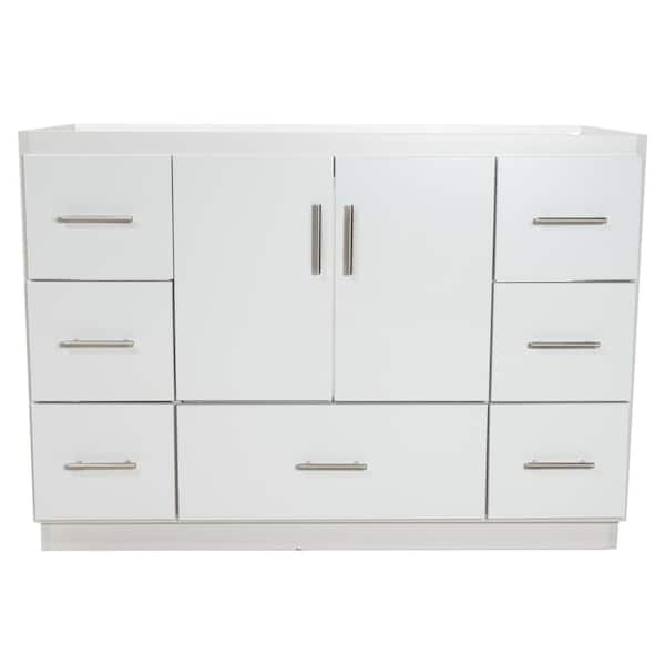 Simplicity by Strasser Slab 48 in. W x 21 in. D x 34.5 in. H Bath Vanity Cabinet without Top in Winterset