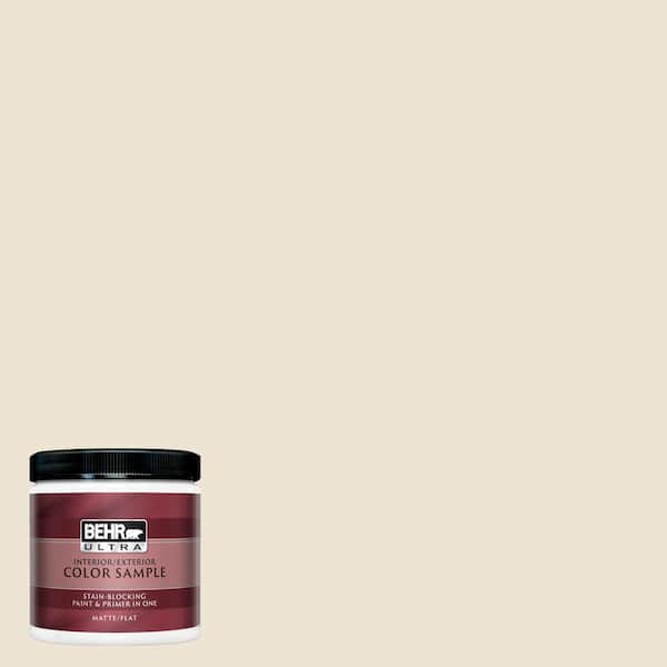 BEHR ULTRA 8 oz. #UL150-8 Artist Canvas Matte Interior/Exterior Paint and Primer in One Sample