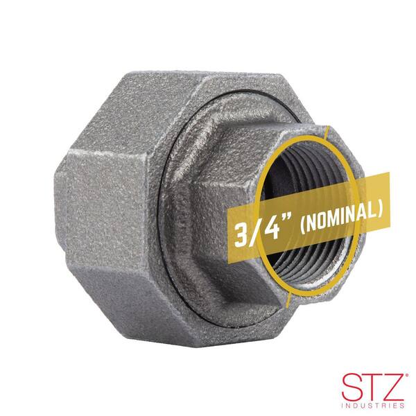 UNION トリロジー STZ 3/4 in. Black Iron Union 310 U-34 - The Home Depot