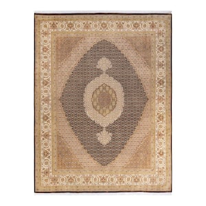 Mogul One-of-a-Kind Traditional Brown 8 ft. 2 in. x 10 ft. 5 in. Oriental Area Rug