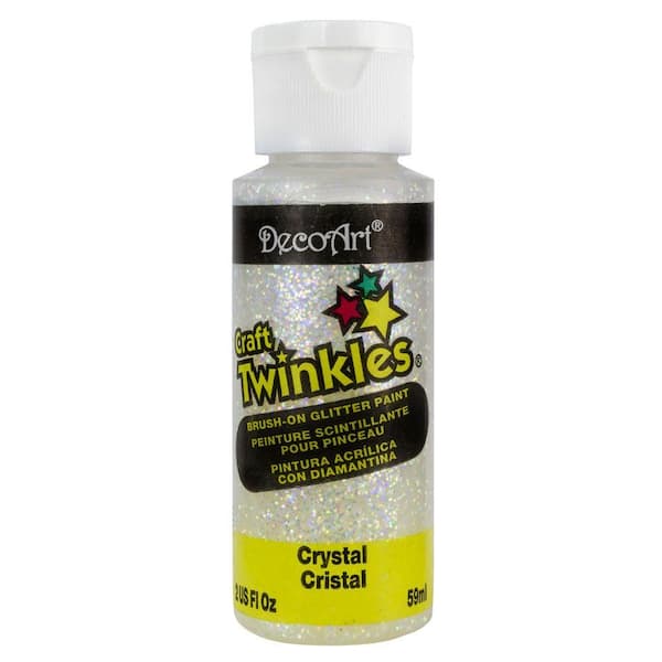 DecoArt 2 oz. Craft Twinkles Crystal Glitter Paint DCT1-3 - The Home Depot