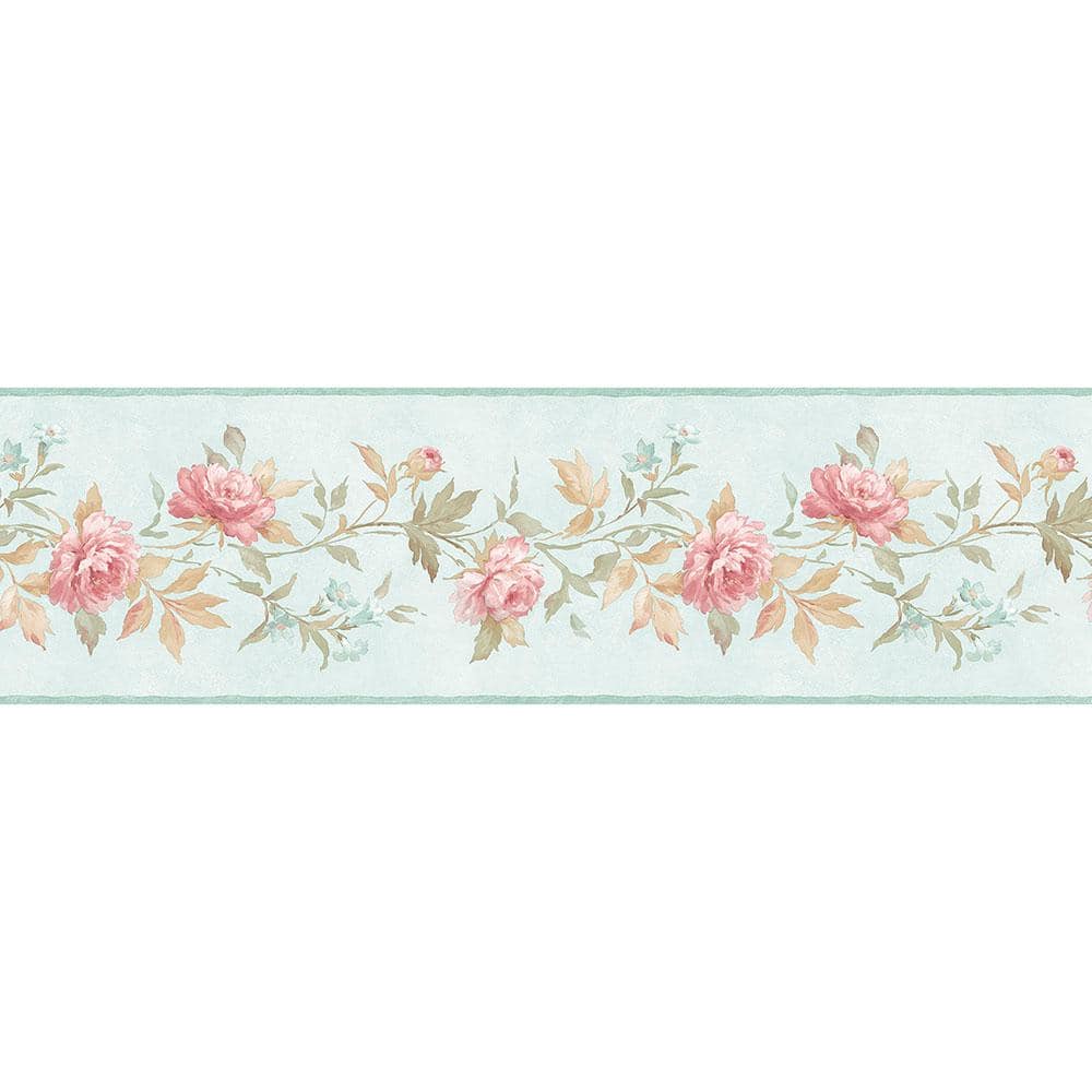 Norwall Casual Rose Wallpaper Border Vinyl Roll (Covers 15 sq. ft ...