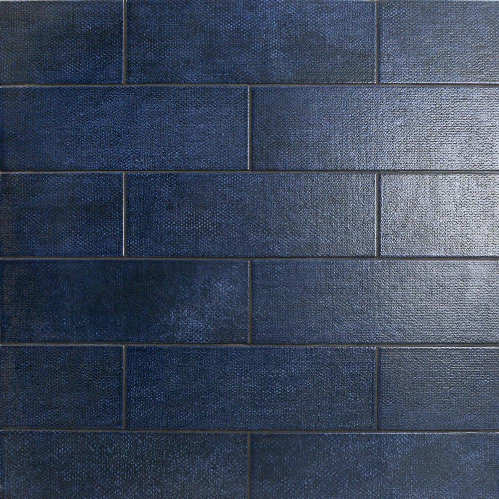 Ivy Hill Tile Piston Camp Blue 4 in. x 12 in. 7mm Matte Ceramic Subway Wall Tile (34-piece 10.97 sq. ft. / box)