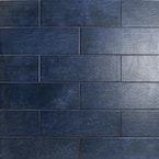 Piston Camp Blue 4 in. x 12 in. 7mm Matte Ceramic Subway Wall Tile (34-piece 10.97 sq. ft. / box)