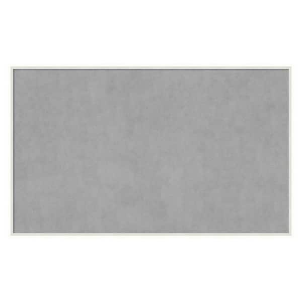 Amanti Art Lucie White 41 in. x 25 in Framed Magnetic Board