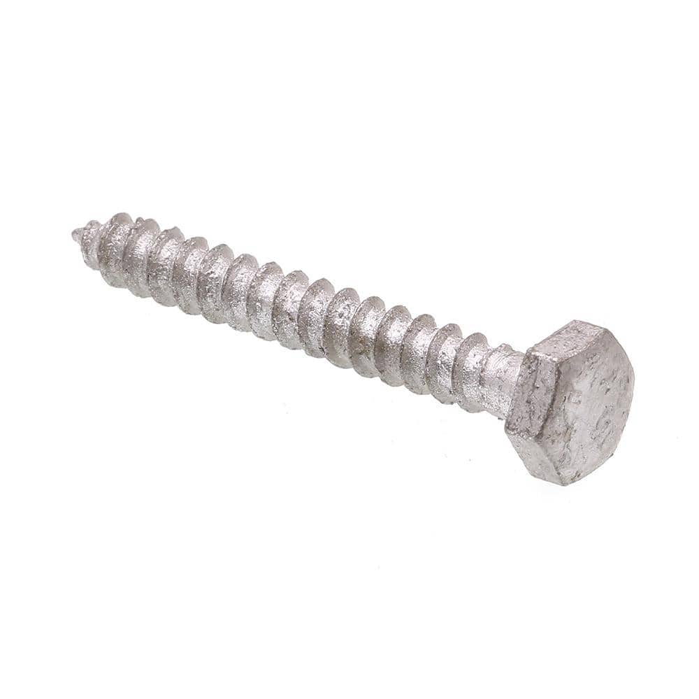 A307 Grade A Hot Dip Galvanized Steel 1/4 in. x 2 in. External Hex Lag Screws (100-Pack) price history on PriceWatchPro