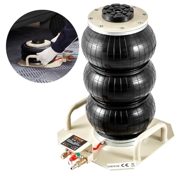 VEVOR Air Jack, 3 Ton/6600 lbs. Triple Bag Air Jack, Airbag Jack, Lift up to 17.7 in., 35 s