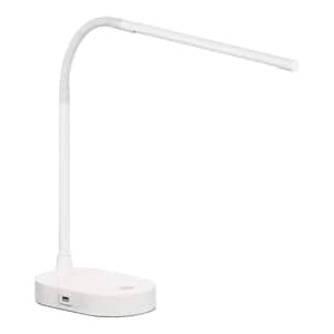 20 in. LED White Task Lamp with 5-Volt 2 Amp USB