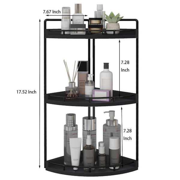 ◆インテリア◆トレイ◆3点◆mojoo◆D-2602IN19◆ Numhew 3-Tier Wooden Corner Organizer for Bathroom Vanity Tray