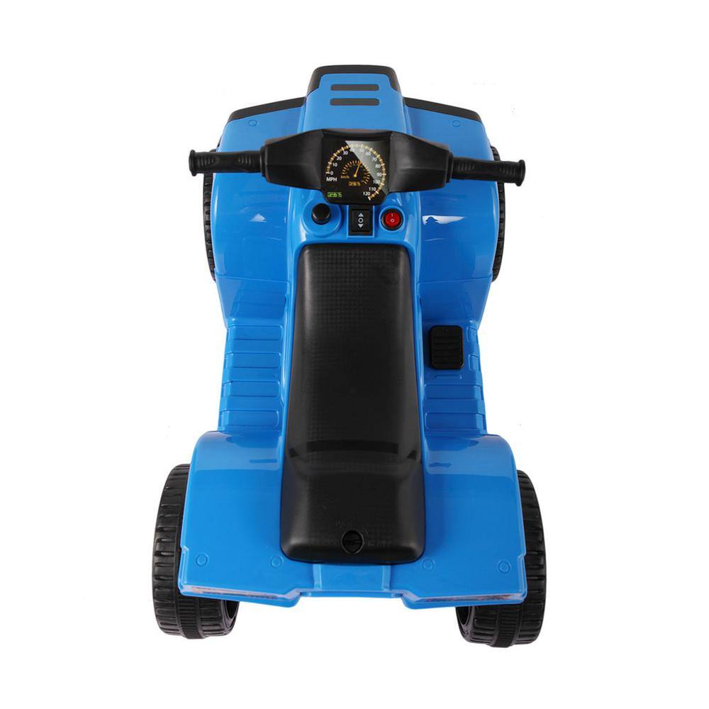 Blue 6V Battery Powered Kids Electric Quad ATV