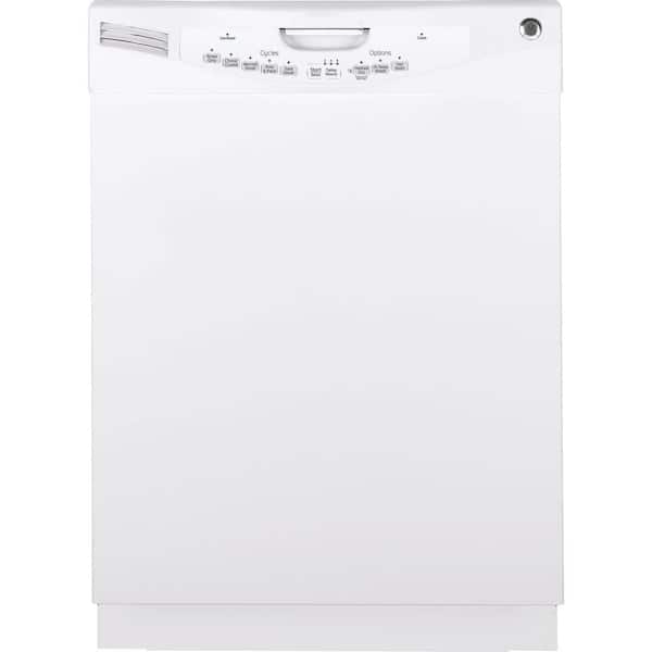 GE Front Control Dishwasher in White