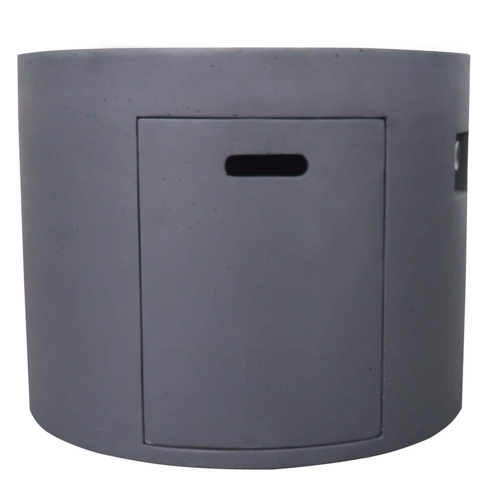 Zachary 31 in. x 24.5 in. Circular Concrete Propane Fire Pit in Dark Gray price history on PriceWatchPro
