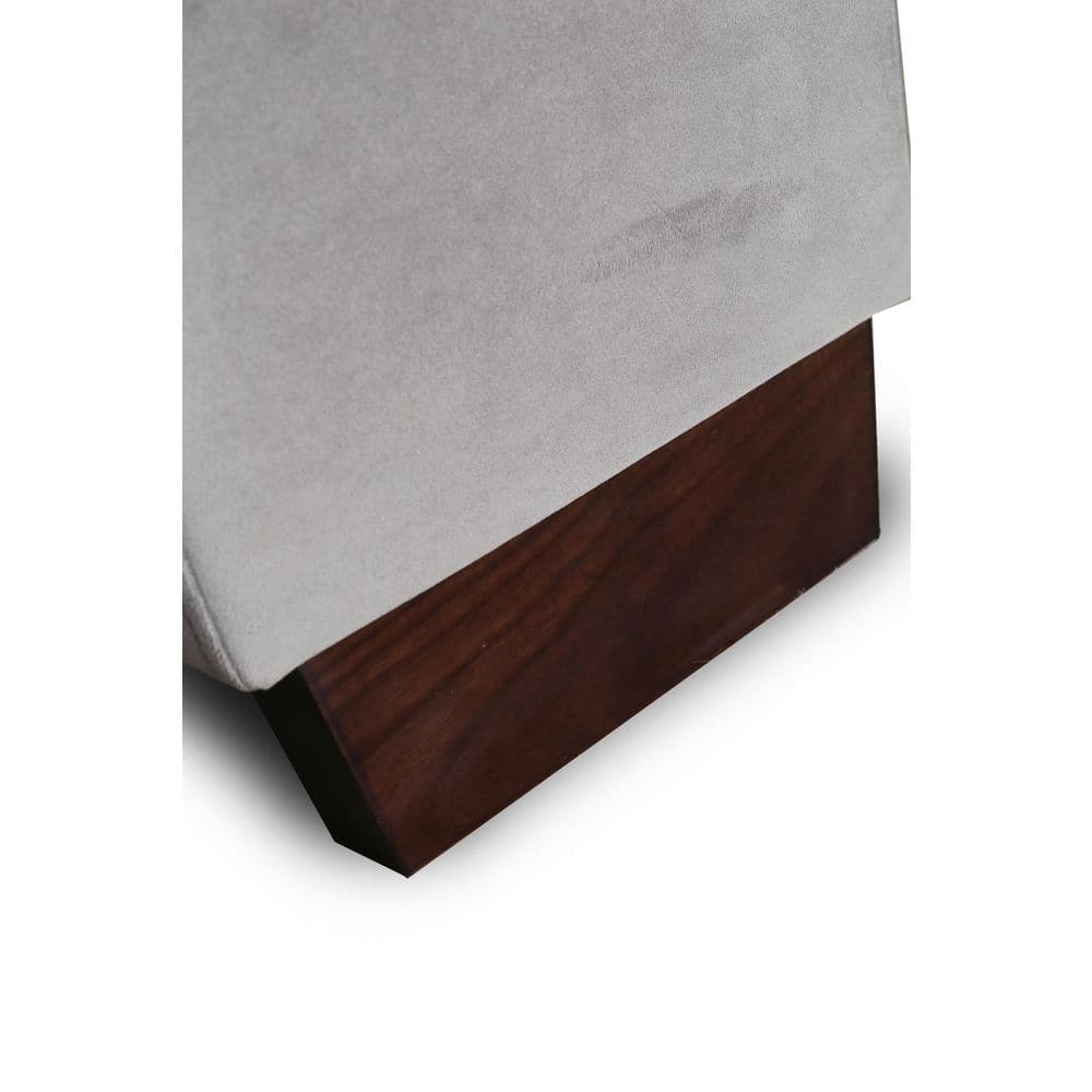 Queen Velvet Upholstered Wood Frame Bed with Slats