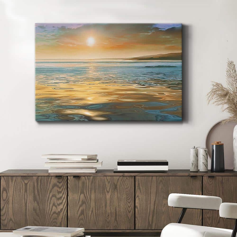 Evening Calm 24" x 36" Multicolor Canvas Scenic Landscape Wall Art