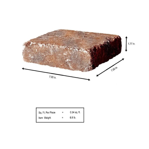 Pavestone PAPER SAMPLE - 7 in. x 7 in. Sierra Blend Concrete Paver (1 - Piece)