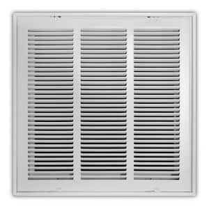 16 in. x 16 in. Steel Return Air Filter Grille in White