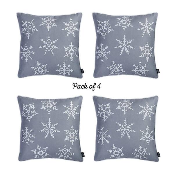 Mike&Co. New York Christmas Snowflakes Throw Pillow Covers