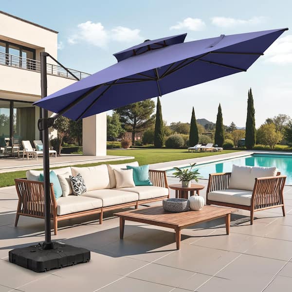 bluetooth patio umbrella speaker light Treasure Garden - Luna Pro Multicolor Umbrella Light w/Bluetooth Speaker