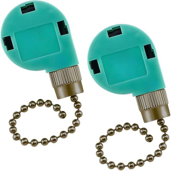 ZE-268s6 Ceiling Fan Switch Bronze Pull Chains with Connector 2-Pack Green