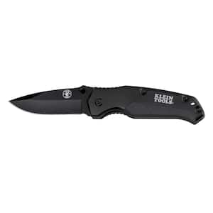 3.5 in. Stainless Steel Straight Edge Drop Point Folding Knife