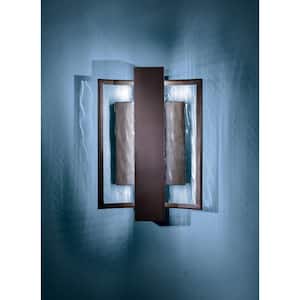 Sidelight Dorian Bronze Outdoor Hardwired Wall Sconce with Integrated LED