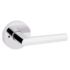 Milan Polished Chrome Privacy Bed/Bath Door Lever