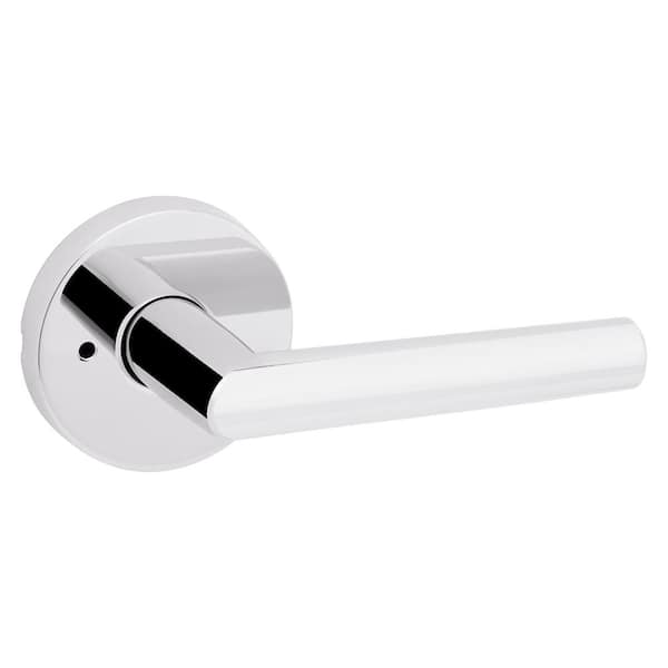 Kwikset Milan Polished Chrome Privacy Bed/Bath Door Lever