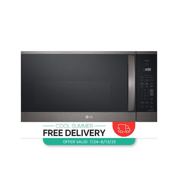 1.8 cu. ft. Smart Over the Range Microwave Oven with EasyClean in PrintProof Black Stainless Steel