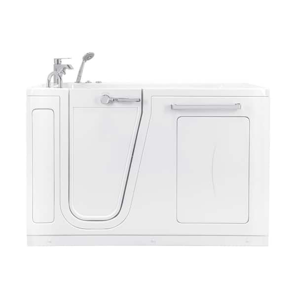 Ella Zen 60 in. x 29.50 in. Left Drain Walk-In Whirlpool Bathtub