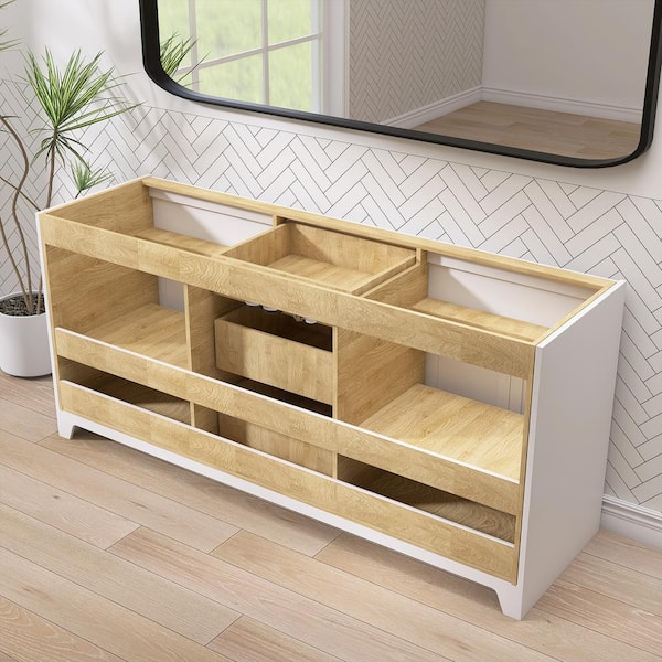 Zeafive 72 in. W x 22 in. D x 34 in. H Double Sinks Shaker