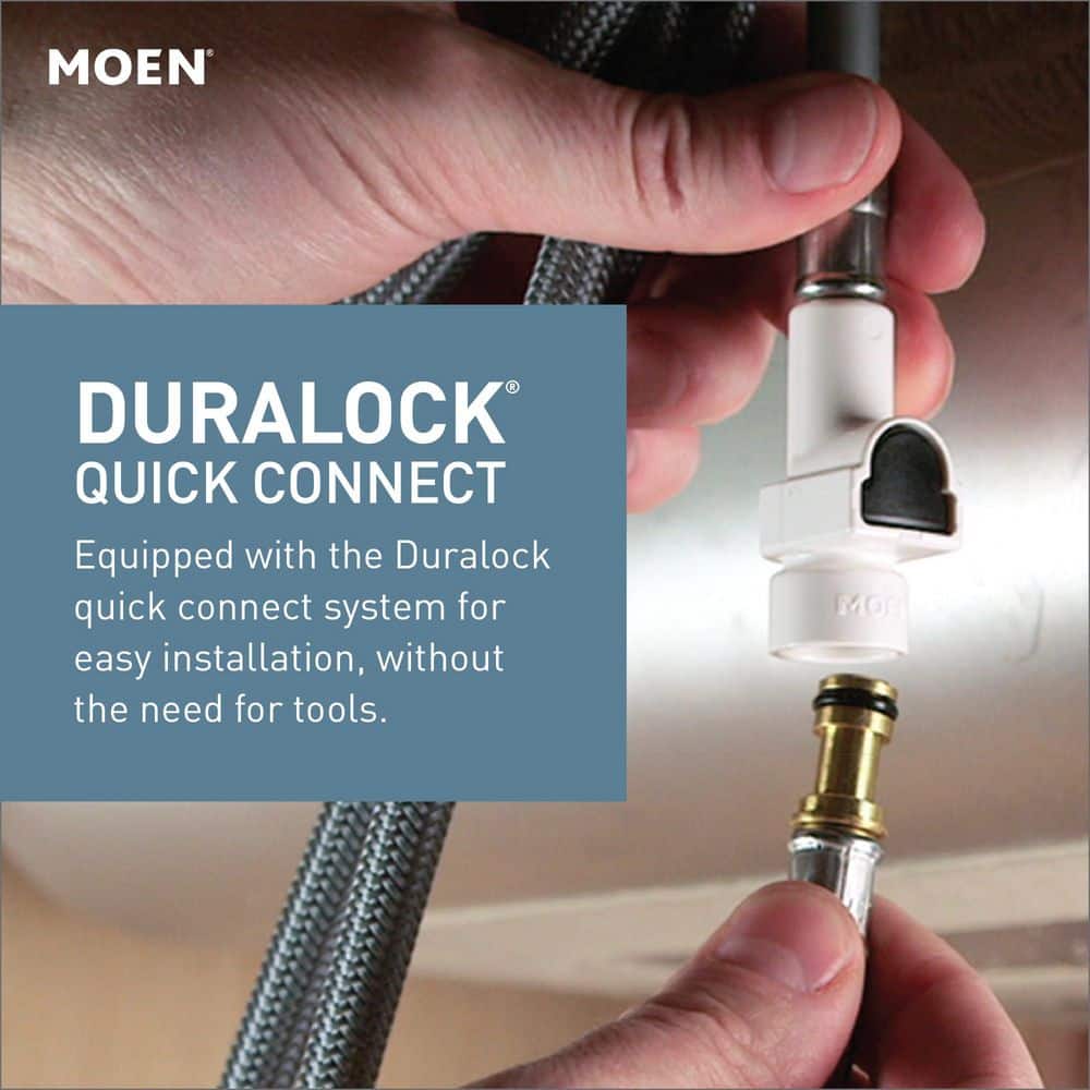 Chrome High Arc Single Handle Kitchen Faucet with Pull-Down Spray