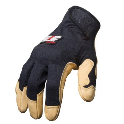 Goatskin Large Leather Fire/Abrasion Resistant Fabricator's Safety Work Gloves