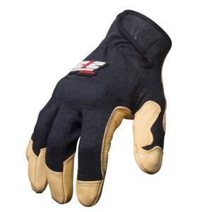 Goatskin Leather Fire / Abrasion Resistant Fabricator's Safety Work Gloves, XXX-Large