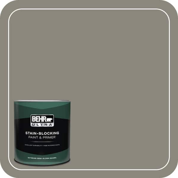 BEHR ULTRA 1 qt. #T12-11 Compass Semi-Gloss Enamel Exterior Paint & Primer