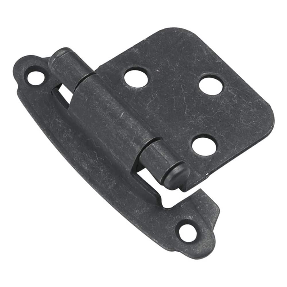 Hinge Variable Overlay Face Frame Self-Closing Black Iron Cabinet Hinge (5-Pairs) price history on PriceWatchPro