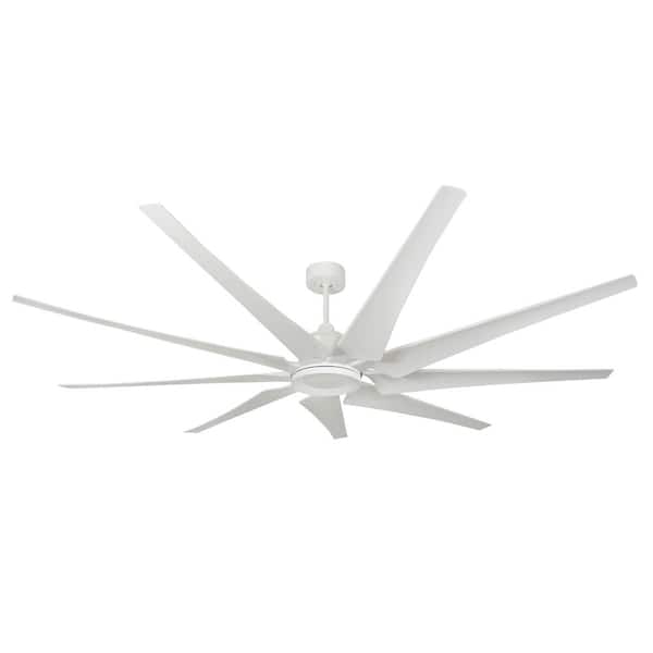TroposAir Liberator 82 in. Indoor/Outdoor Pure White Ceiling Fan with Remote Control