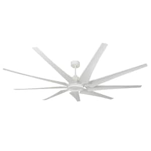 Liberator WiFi 82 in. Indoor/Outdoor Pure White Smart Ceiling Fan with Remote Control