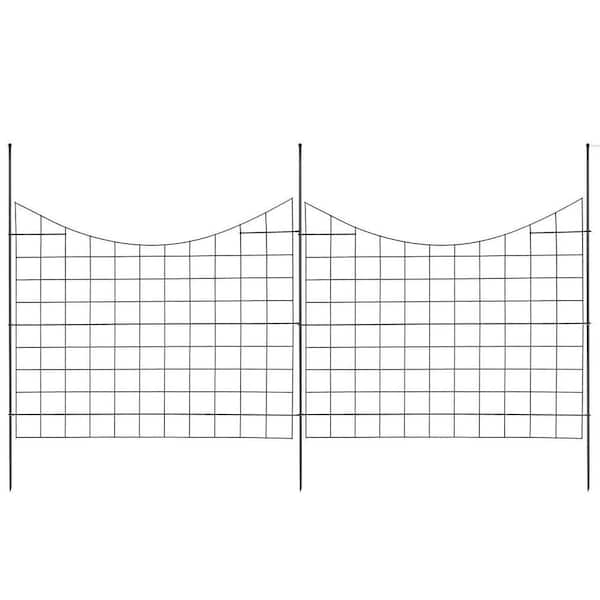 5-Pack Carbon Steel Garden Fence, 36.6 in. H x 29. 5 in. L ,Crafted from High-Quality Carbon Steel