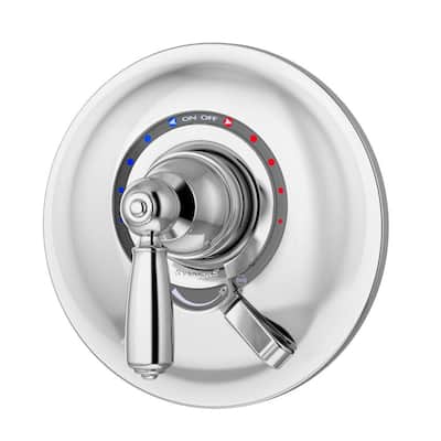 Allura 1-Handle Wall-Mounted Shower Valve Trim Kit in Polished Chrome (Valve not Included)