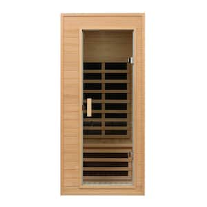 1-Person Sauna with LCD Display, Key Control, Bluetooth and LED Reading Lights