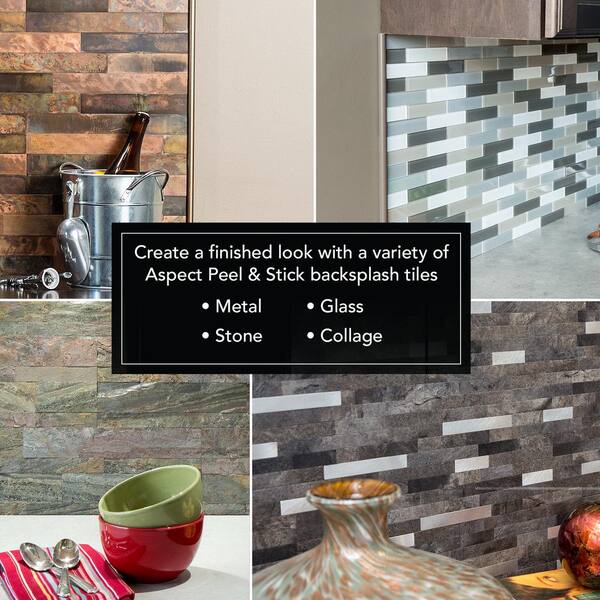 Aspect Backsplash Vinyl Trim Kit in Matte Gray (3 pack) Aspect Backsplash Vinyl Trim Kit in Matte Gray (3 pack)
