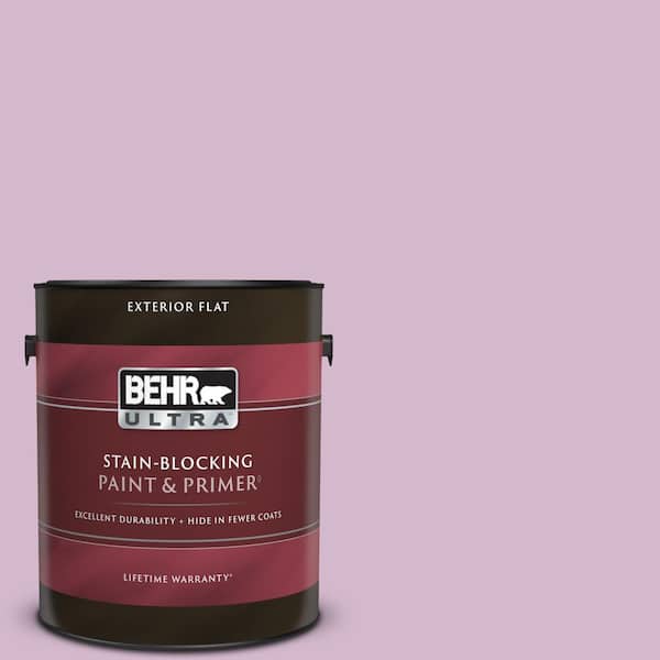 BEHR ULTRA 1 gal. #M110-3 Bedazzled Flat Exterior Paint & Primer