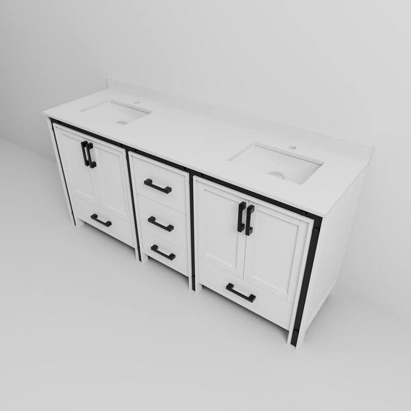 Have a question about Lexora Ziva 72 in. W x 22 in. D White