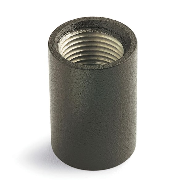 KICHLER 1.5 in. Textured Black Outdoor Landscape Stem Coupler (1-Pack)