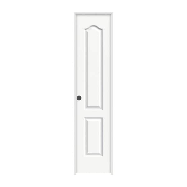 JELD-WEN 18 in. x 80 in. Princeton White Painted Right-Hand Smooth Molded Composite Single Prehung Interior Door