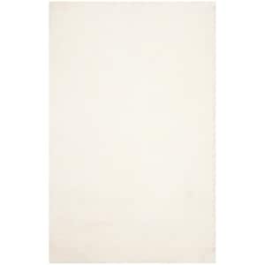 Ultimate Shag Ivory 8 ft. x 10 ft. Solid Area Rug
