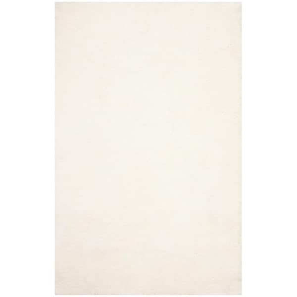 SAFAVIEH Ultimate Shag Ivory 8 ft. x 10 ft. Solid Area Rug