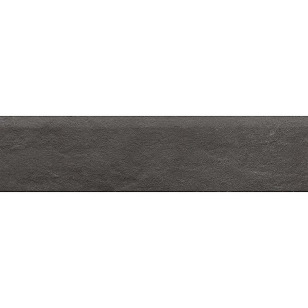 Florida Tile Home Collection Sediment Slate 3 in. x 12 in. Matte Porcelain Floor and Wall Bullnose Tile (5 sq. ft./Case)