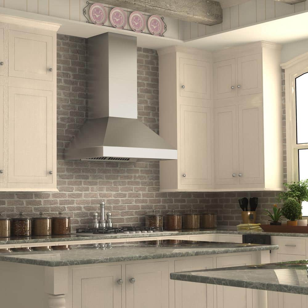 36-inch Stainless Steel Wall Mounted Convertible Range Hood