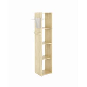 16 in. W Harvest Grain Wood Utility Tower Closet System